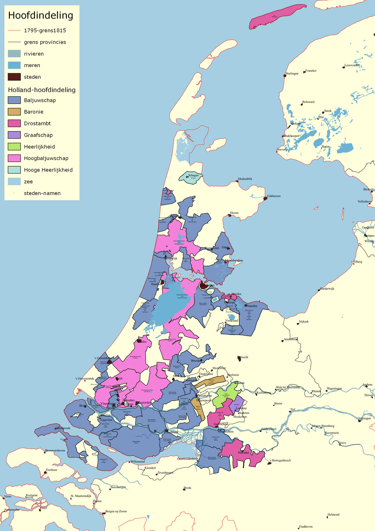 Holland hoofdindeling web